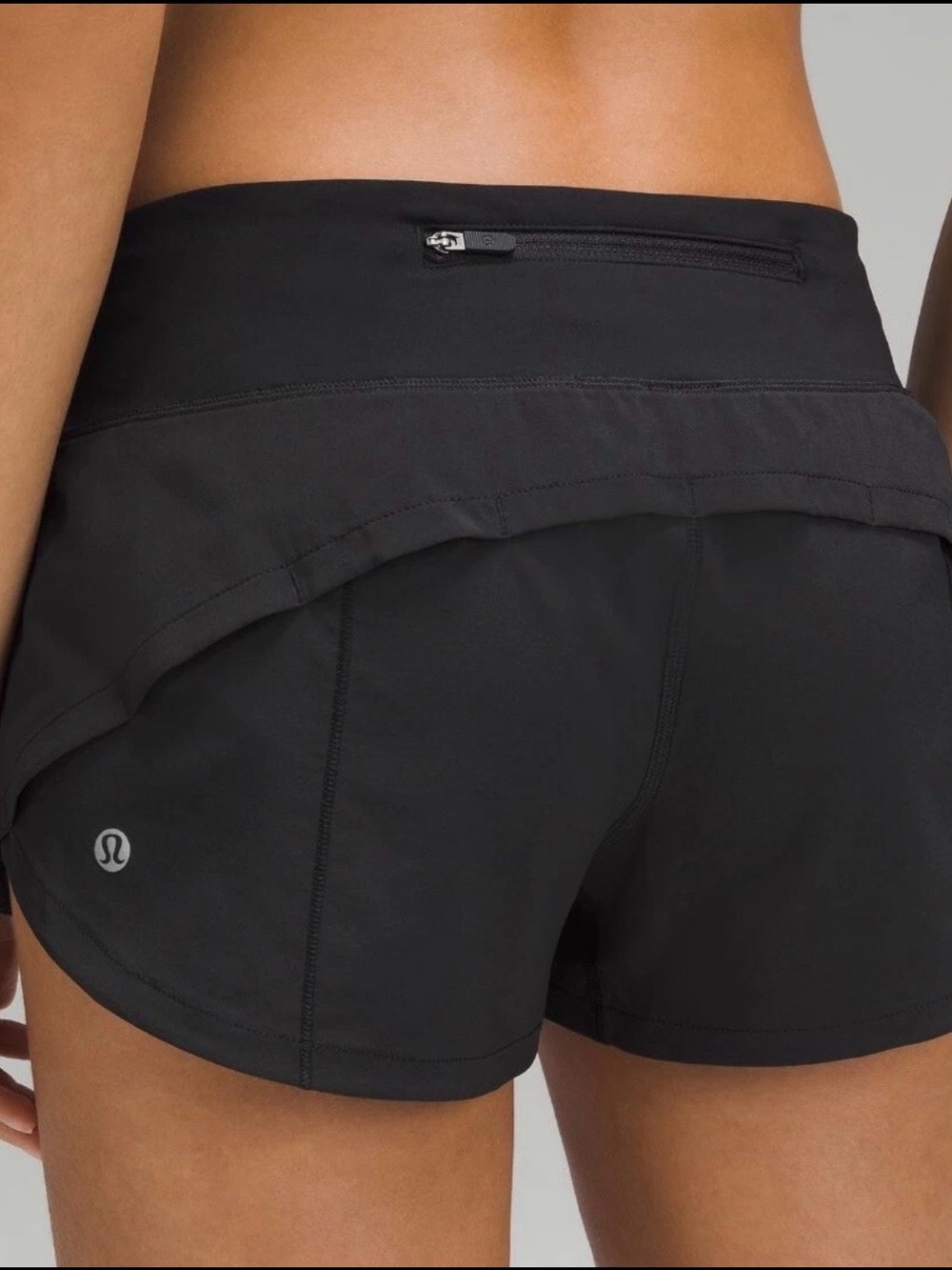 Lululemon Women’s 8 Speed Up Shorts Black 2.5 Inseam Lined Running Gym Athletic
